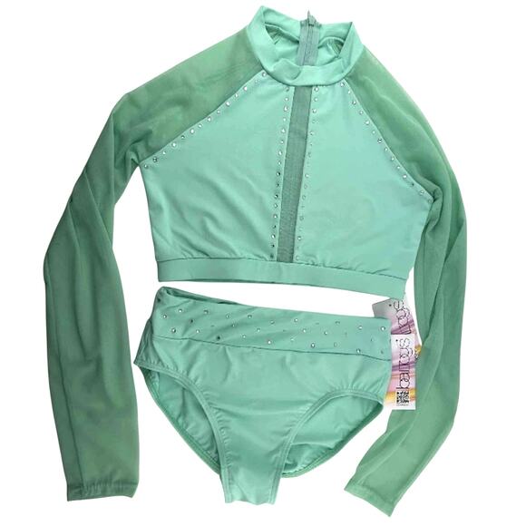 PRO CHEER DANCE AUDITION SET CUSTOM RHINESTONE NFL NBA - Picture 1 of 17